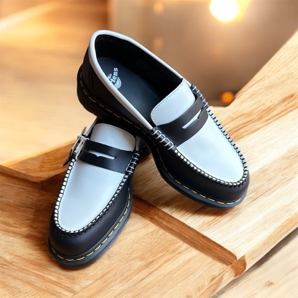 Dr. Martens Black and White Leather Penton
Loafers - Picture 11 of 15